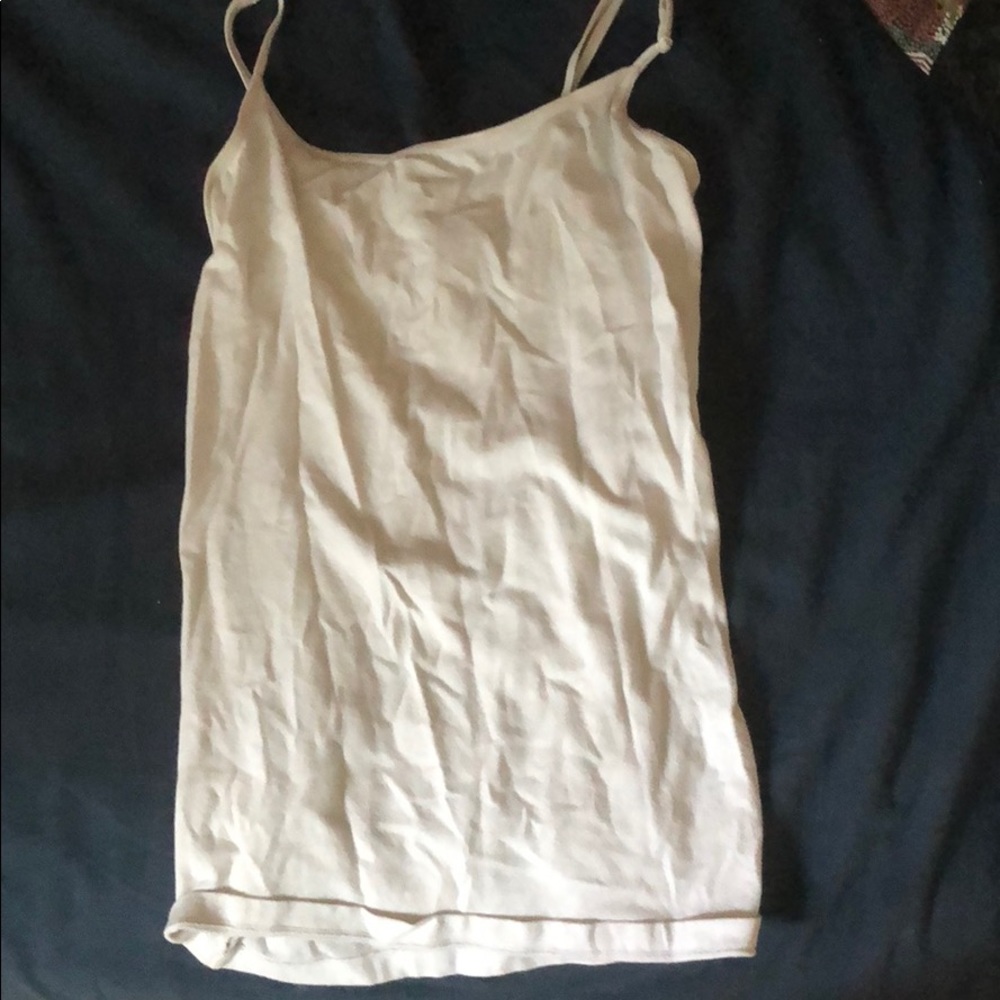 White Spaghetti Strap Tank Top